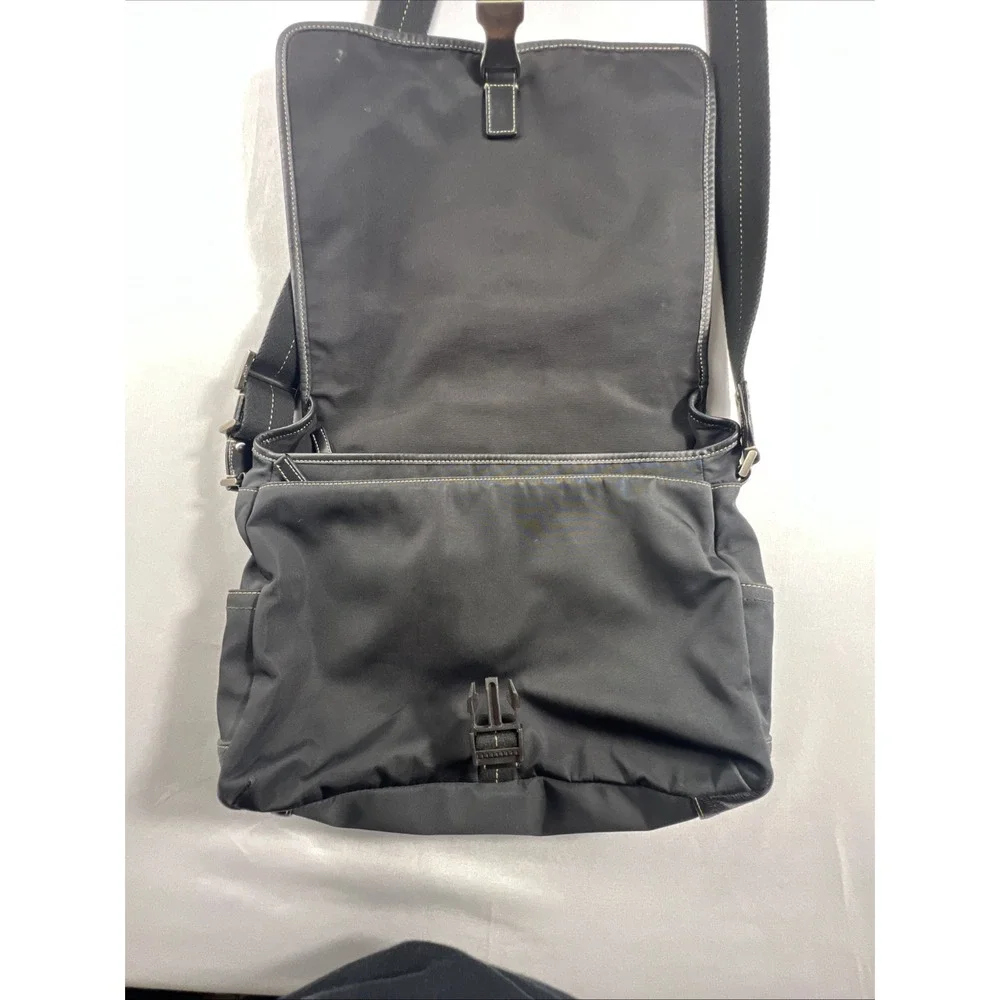 Coach Men's Black Messenger Bag Crossbody Adjustable Strap, Y2K